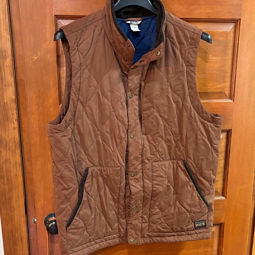 Duluth Trading Co Brown Quilted Vest
